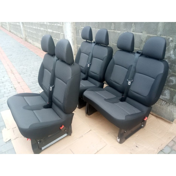 Сидіння пасажирське подвійне Renault Trafic / Opel Vivaro / Nissan Primastar 2000–2026